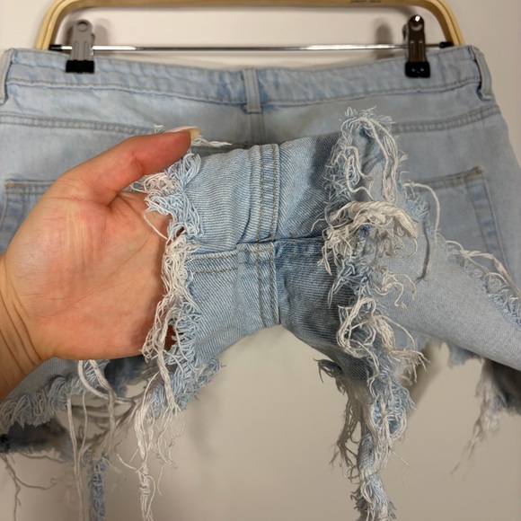 Forever 21 Light Blue Denim Shorts - Picture 8 of 11
